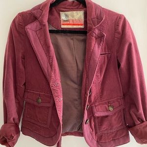 Free People Velvet Blazer